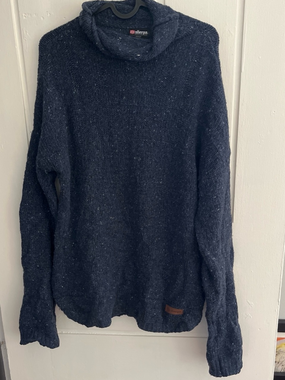 Sherpa Dark Navy Turtleneck Sweater